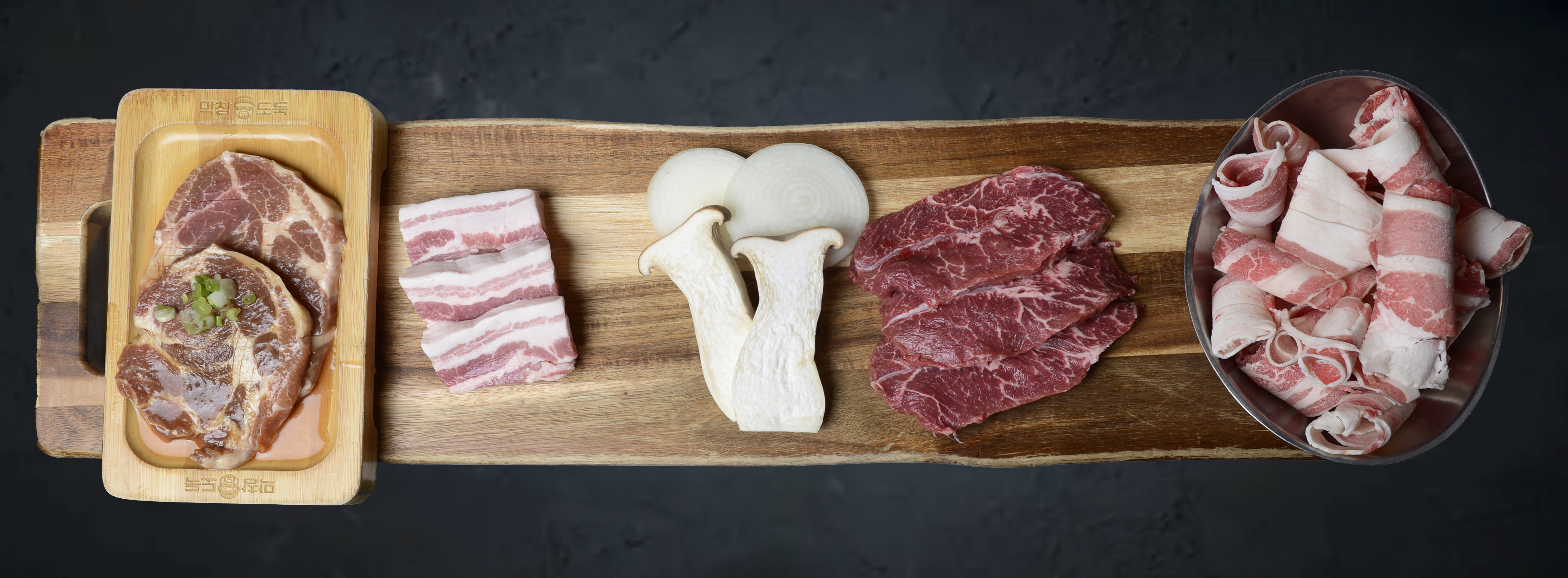 JEONG Korean BBQ meat selection